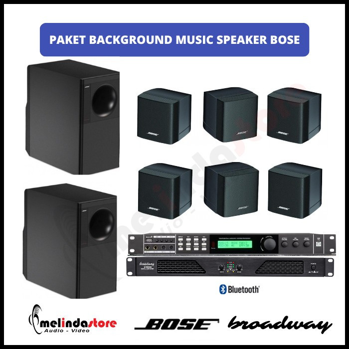 Paket Sound System Background Music Speaker Bose Freespace 3 | 6 speaker